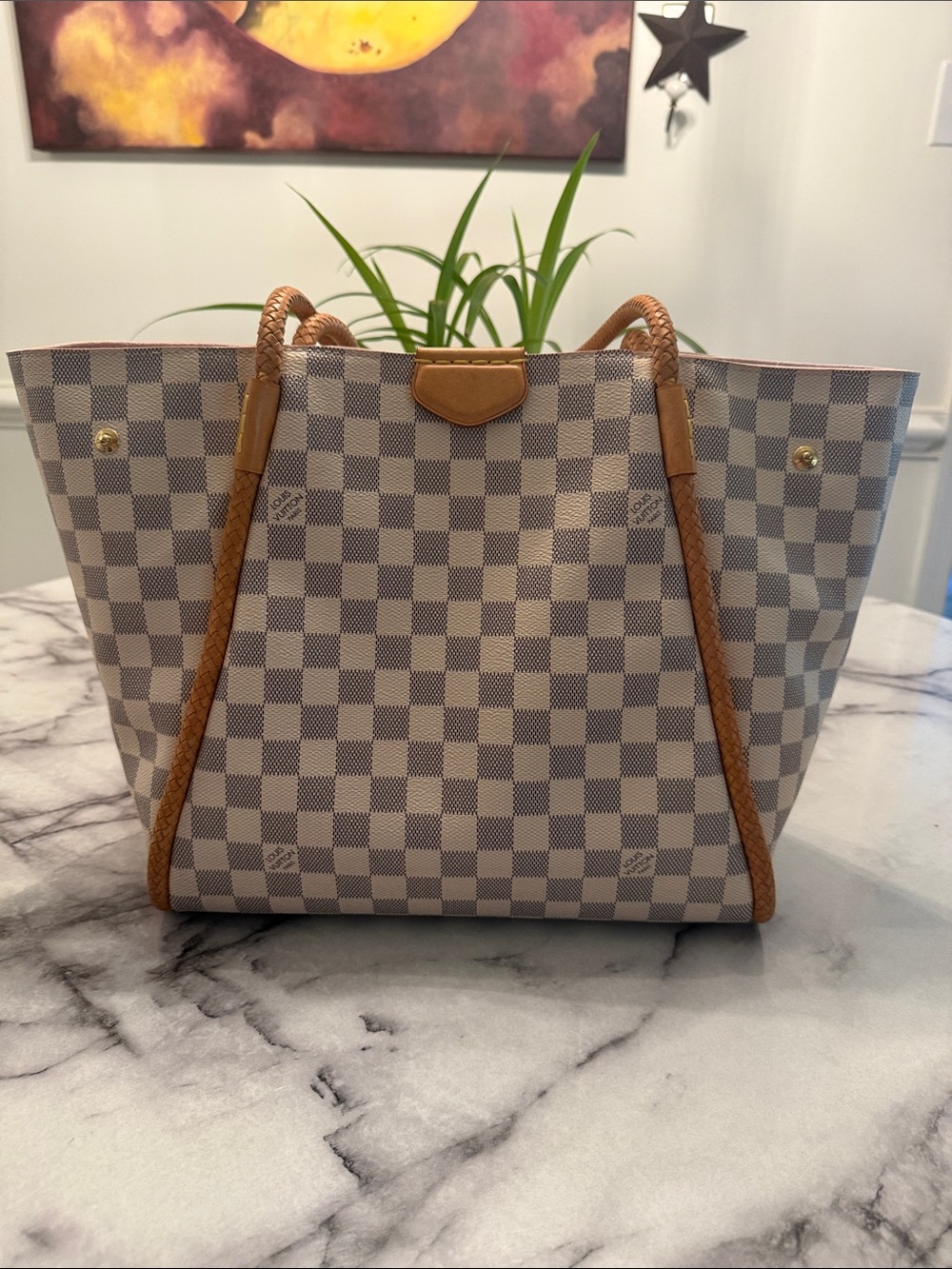 LOUIS VUITTON Damier Azur Propriano With Tassel - Picture 2 of 12